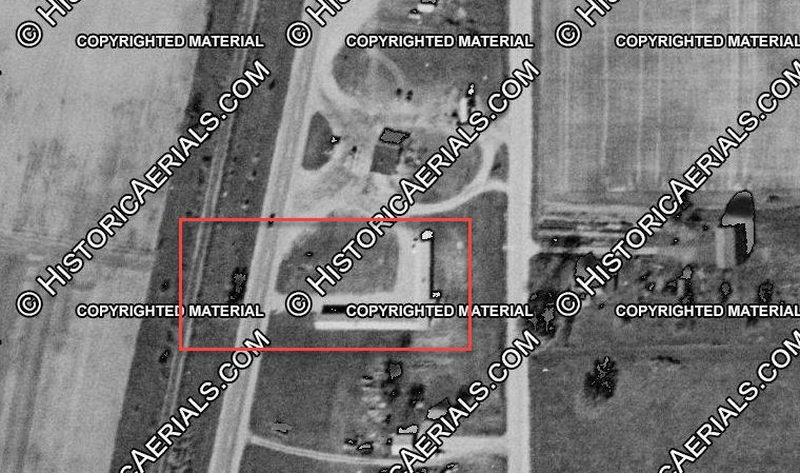 Manor Motel - 1955 Aerial (newer photo)